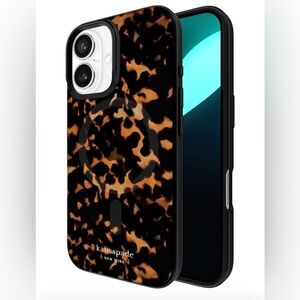 Kate Spade -  New York Apple iPhone 16 Protective Phone Case Tortoise MagSafe